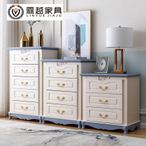 Linyue Mediterranean pastoral three-four-five chest cabinet combination blue lockers side cabinets storage cabinets