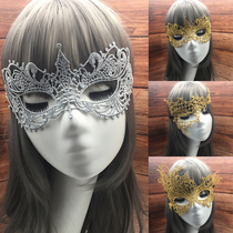 Halloween props masquerade mask lace half face Christmas golden sexy adult erotic blindfold female