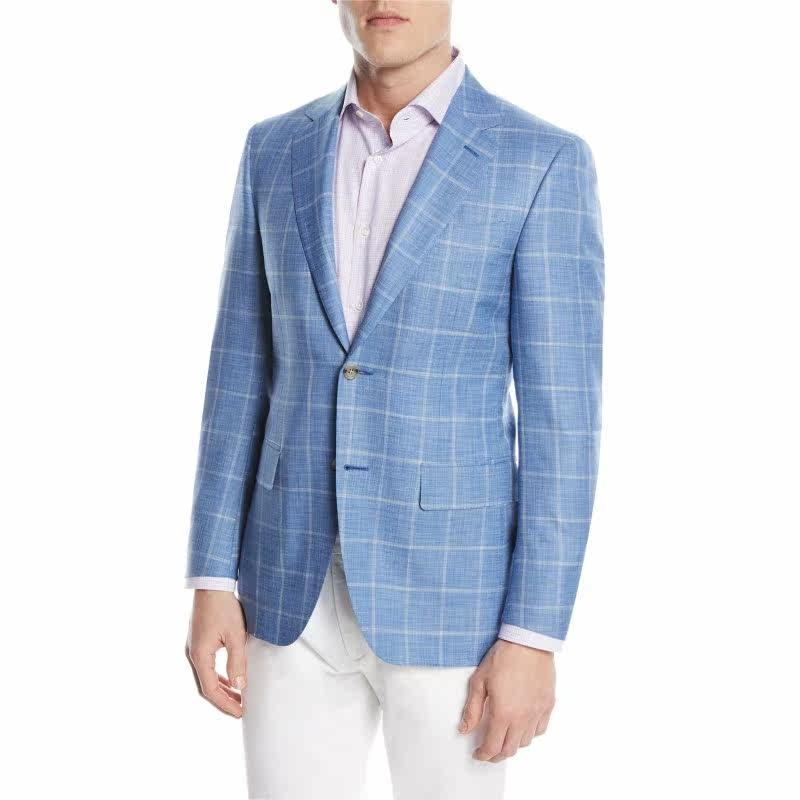 * basted sleeves. * flap pockets; chest welt pocket. * double