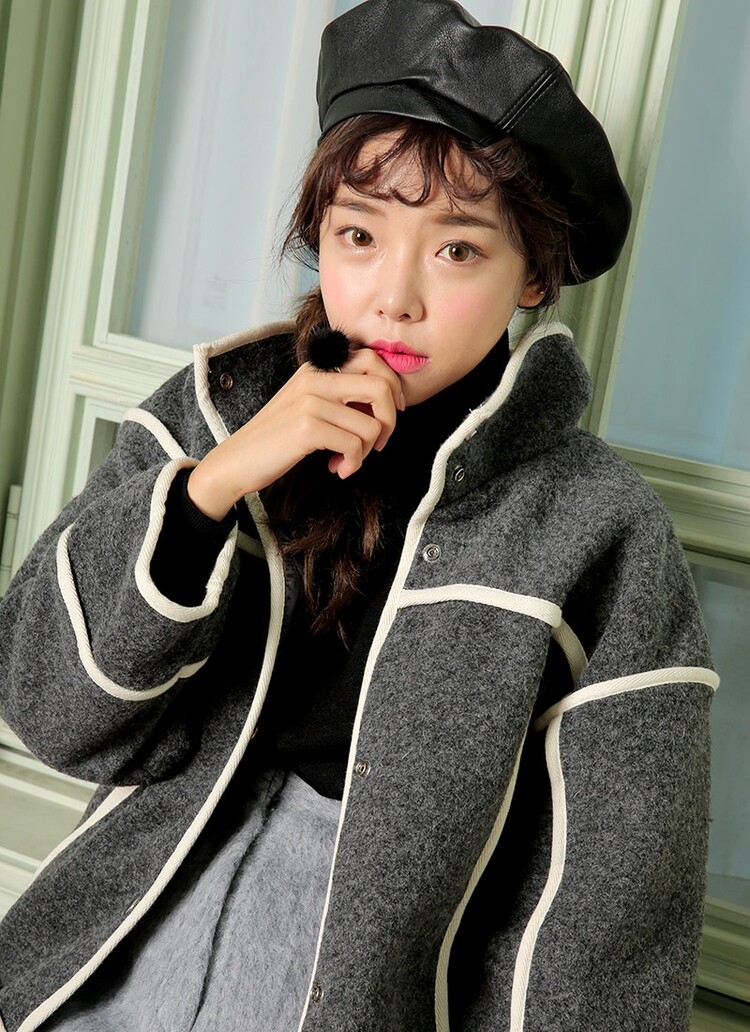 stylenanda-韩版高腰可爱<em>毛呢短裤</em>(<em>制作</em>商品)s