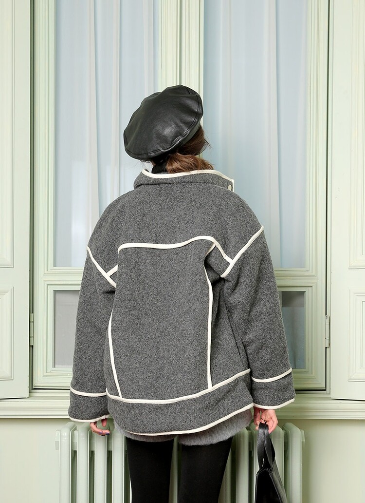 stylenanda-韩版高腰可爱<em>毛呢短裤</em>(<em>制作</em>商品)s