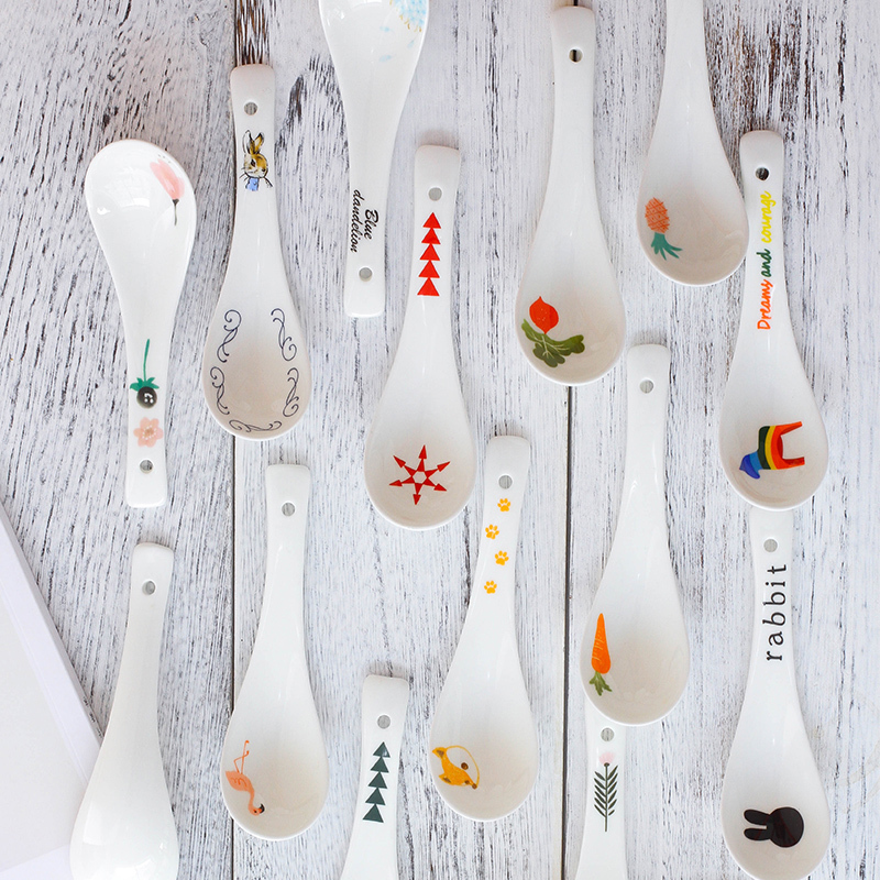 Those beautiful ipads China small spoon ladle spoon soup ceramic spoon