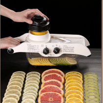 Fruit slicer Commercial lemon slicer artifact Household manual shredding potato chip slicer Adjustable thickness