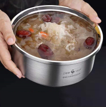 Soup bowl 304 stainless steel food grade household soup bowl thickened kitchen dish plate and noodle beaten egg tray small rice bowl