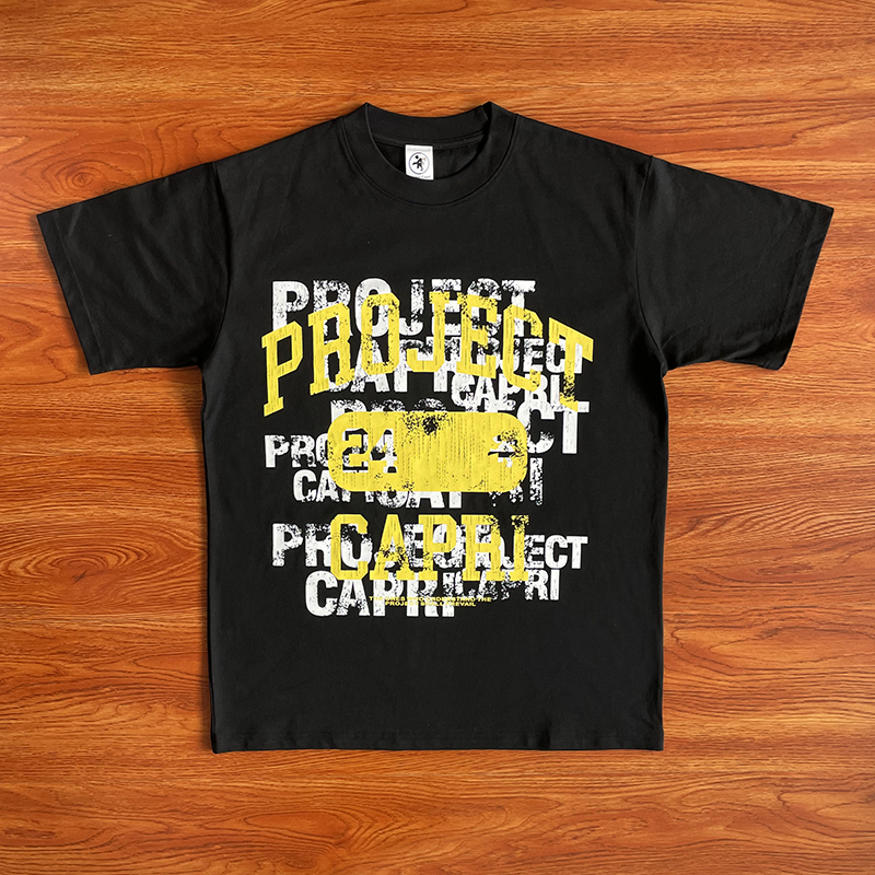 Travis Scott Project Capri Emergency Tee Men's and Women's Cotton Short Sleeve T-Shirt Travis Scott Project Capri Emergency Tee Men's and Women's Cotton Short Sleeve T-Shirt