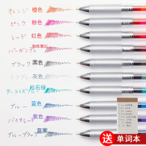 Burgundy Red Arrival Japan pentel Panton Quick Dry Neutral Pen Transparent Rod BLN75 Color Core energel Signature Pen 0 5mm Press Type Student with Black Core