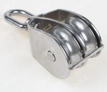 Price 304 stainless steel fixed pulley M50 double pulley wire rope traction pulley driving rotating pulley