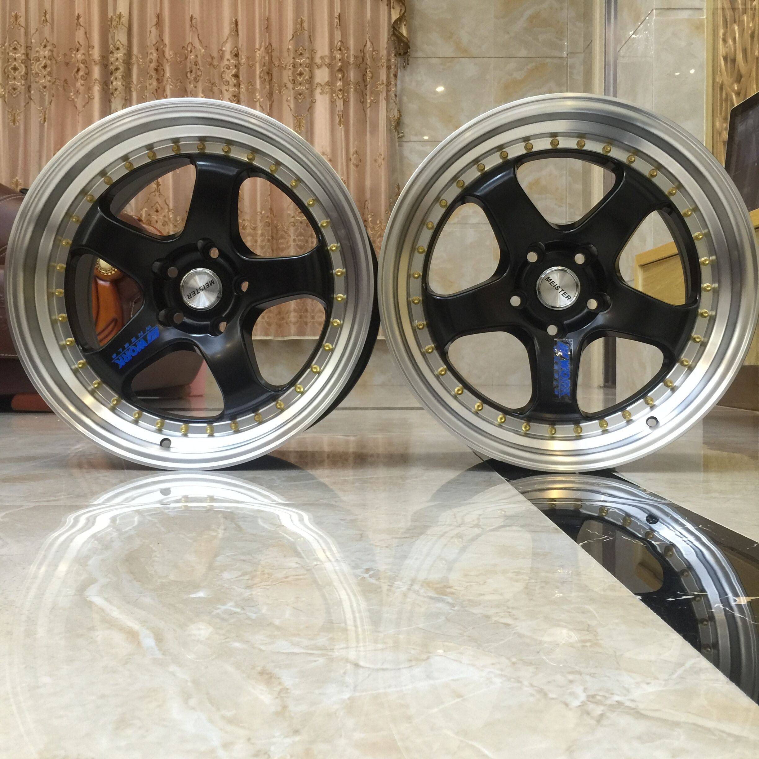 works1款式低压铸造宽边18寸19英寸铝合金改装轮毂锐志皇冠劳恩斯