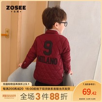 Left west childrens clothing boys jacket childrens cotton clothes middle and large childrens padded shirt thickened boys trendy winter clothes 2020 new