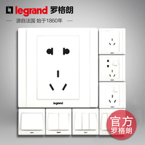 TCL Roglang Switch Socket Beauty Culvert White Triple Holes 23 Inserts 5 Five Holes USB Single Open Double Open Single Control Double Control