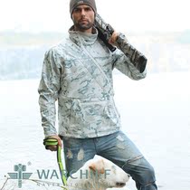 Chief winter new thickened fleece camouflage sweater male army fan outdoor windproof warm breathable soft shell tactical suit