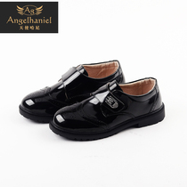 Boys leather shoes Velcro daily wear wear-resistant non-slip childrens suits and dresses with performance lace-up shoes
