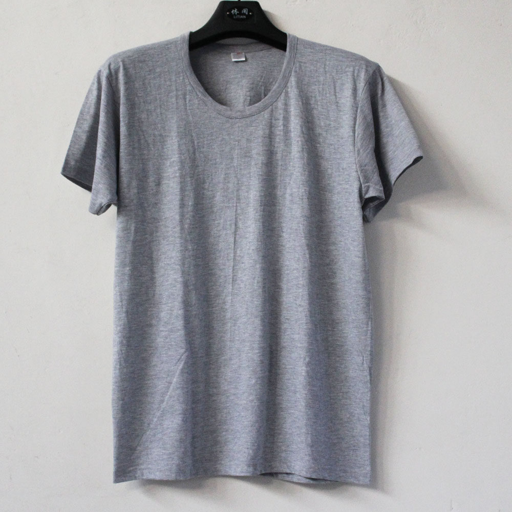 中老年男士短袖背心 男士汗衫 纯棉男短袖 老人夏季汗衫