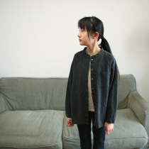 Lacquer Collection Original New Pint Childlike Spring Autumn children pure cotton long sleeve blouse for men and women with large children pure color casual lining clothes