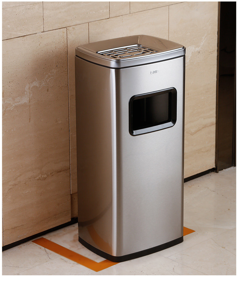 南方不锈钢立式垃圾桶电梯口烟灰桶室内室外吸烟区烟蒂桶大容量