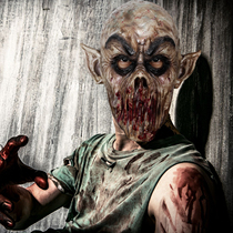 Horror Bloody Mouthless Mask Halloween Terror Biochemistry Crisis Latex Head Zombie Devil Mask