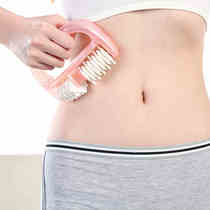 Manual Roller Massager Meridians Brush Calf Ball Bearing Massage Thigh Muscle Arm Belly Belly Knead Hip