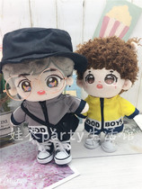 Spot 20cm doll casual GB set 20cm doll gray coat Black Doll hat doll 5cm shoes
