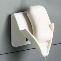 Creative drain hanging wall soap holder no trace patch nail-free soap box bathroom wall sticky cone soap tray