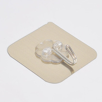 Wire-drawing nail-free non-trace strong adhesive door rear hook wall hanging coat hook kitchen bathroom multifunctional adhesive adhesive hook