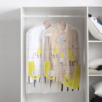 PEVA transparent print hanging bag clothing dust cover coat dust cover clothing suit household dust bag