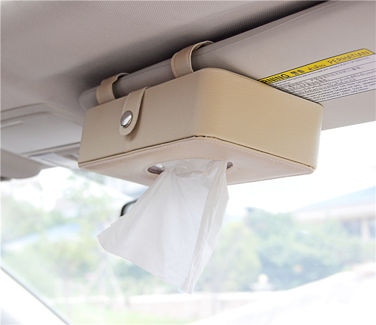 car tissue box hanging type hanging sun visor hanging sunroof car tissue box car interior leather car paper box