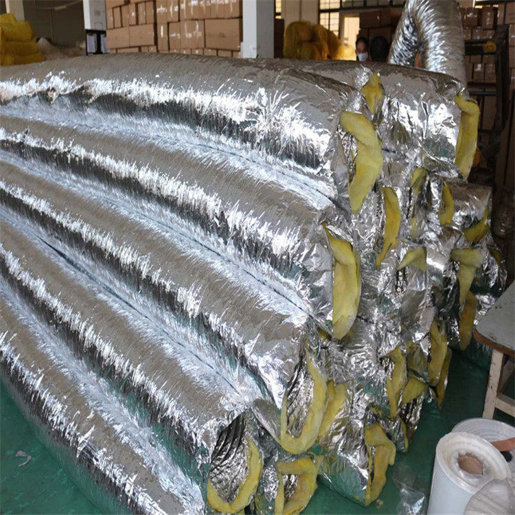 玻纤布铝箔保温通风软管静音防冷凝水室内新风系统中央空调风道