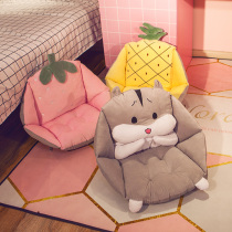 Cushion Cute ins girl Tatami backrest Lumbar cushion One-piece cushion Ground bedroom living room winter