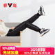 Yalu down pants women's outer wear high waist plus velvet thick white duck down slim slimming plus size small feet warm cotton trousers in winter Yalu down pants women's outer wear high waist plus velvet thick white duck down slim slimming plus size small feet warm cotton trousers in winter