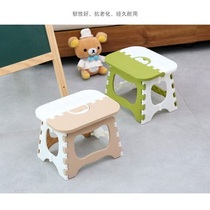Thickened plastic folding stool simple children Maza adult home folding small bench outdoor portable fishing stool