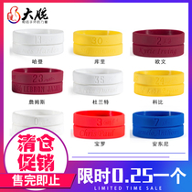 Factory direct collectors edition star personality signature wristband Basketball silicone bracelet hand ring gift customization