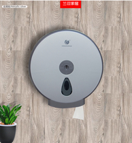 Large roll tissue box Wall-mounted large plate tissue holder Public toilet roll paper tube Plastic toilet paper box paper holder