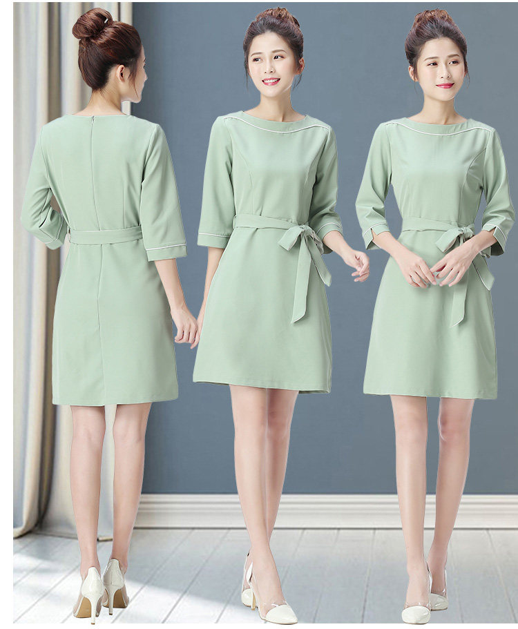 夏季新款美容院服装美容师spa养生馆工作服女足疗技师服足浴套装