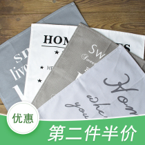 home themed napkin thicken cotton linen mat cloth art heat insulation mat English printed tablecloths cup mat western dining cloth