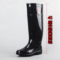 Ultra-high tube rain boots mens waterproof non-slip acid and alkali resistant labor insurance breathable water shoes extended water boots rubber shoes rain boots mens high tube