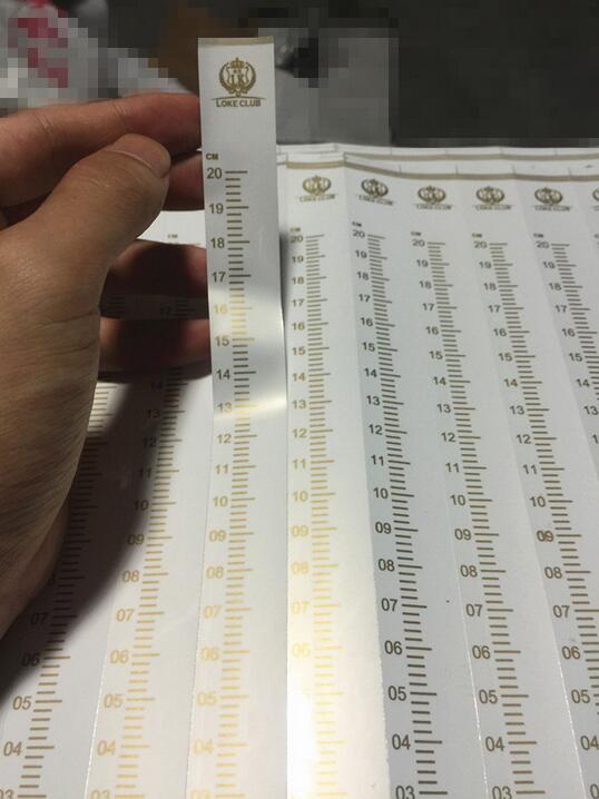 洋酒不干胶刻度尺贴 红酒不干胶刻度尺贴 防水防潮酒吧ktv专用