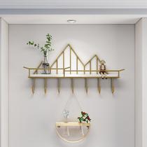 Wrought iron door back hook into the household nail-free wall no trace clothing hook Fitting room row hook door wall hanging clothing store