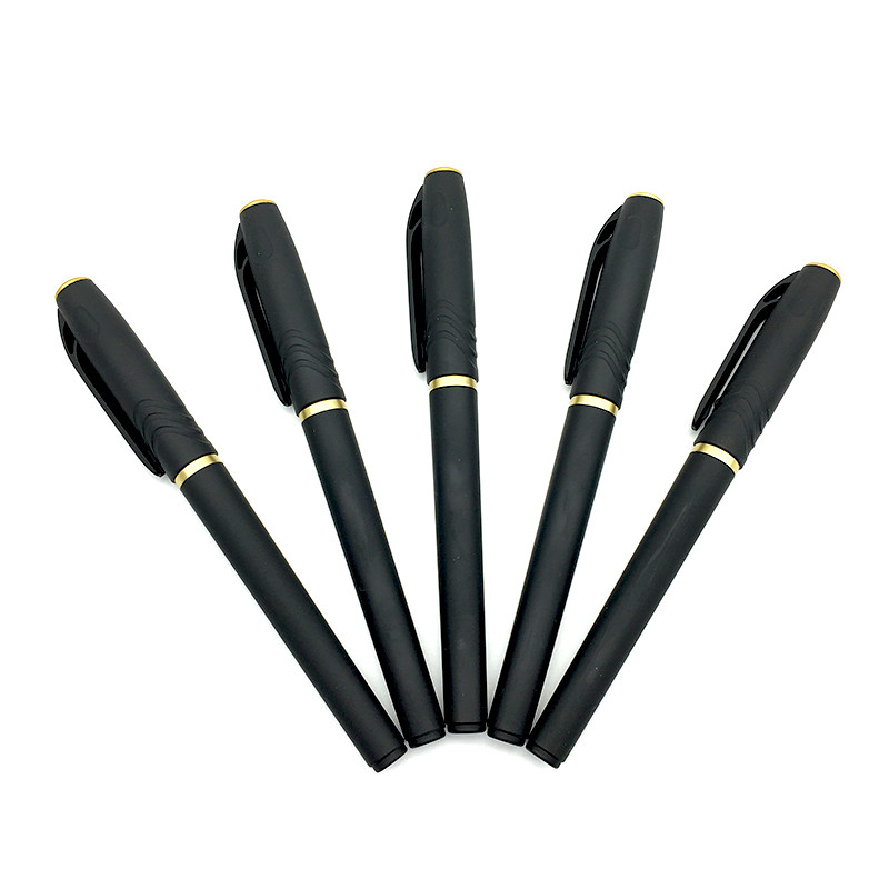 大容量1.0mm签字笔批发 商务中性笔加粗黑色碳素笔水性笔20支包邮