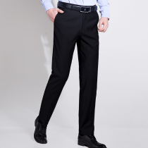 Gentry Road clothing slim-fit trousers mens spring and autumn blue work summer thin navy blue bank royal blue pants