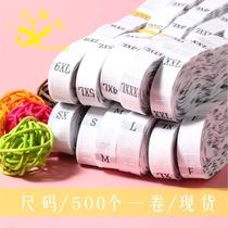 Spot trademark clothing white cloth size label water wash label cloth label size woven label size label label size label label size tag