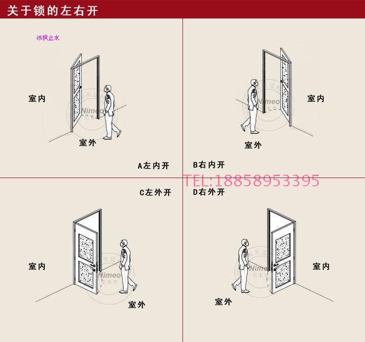 万嘉防盗门把手wanjin青古铜欧式3孔2孔分体锁门拉手锌合金通用款