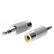EMK 3.5mm 궤도 RCA 암 스테레오 보조 수컷 커넥터에 단일 로터스 여성 3.5 대 AV 변환 헤드 EMK 3.5mm 궤도 RCA 암 스테레오 보조 수컷 커넥터에 단일 로터스 여성 3.5 대 AV 변환 헤드