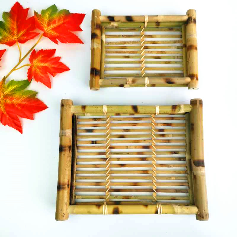 幼儿园diy手工森林系环境布置装饰环创制作材料原生态竹编竹子