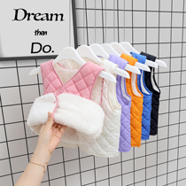 Children's Lamb Velvet Vest Autumn and Winter Baby Down Cotton Vest for Boys and Girls