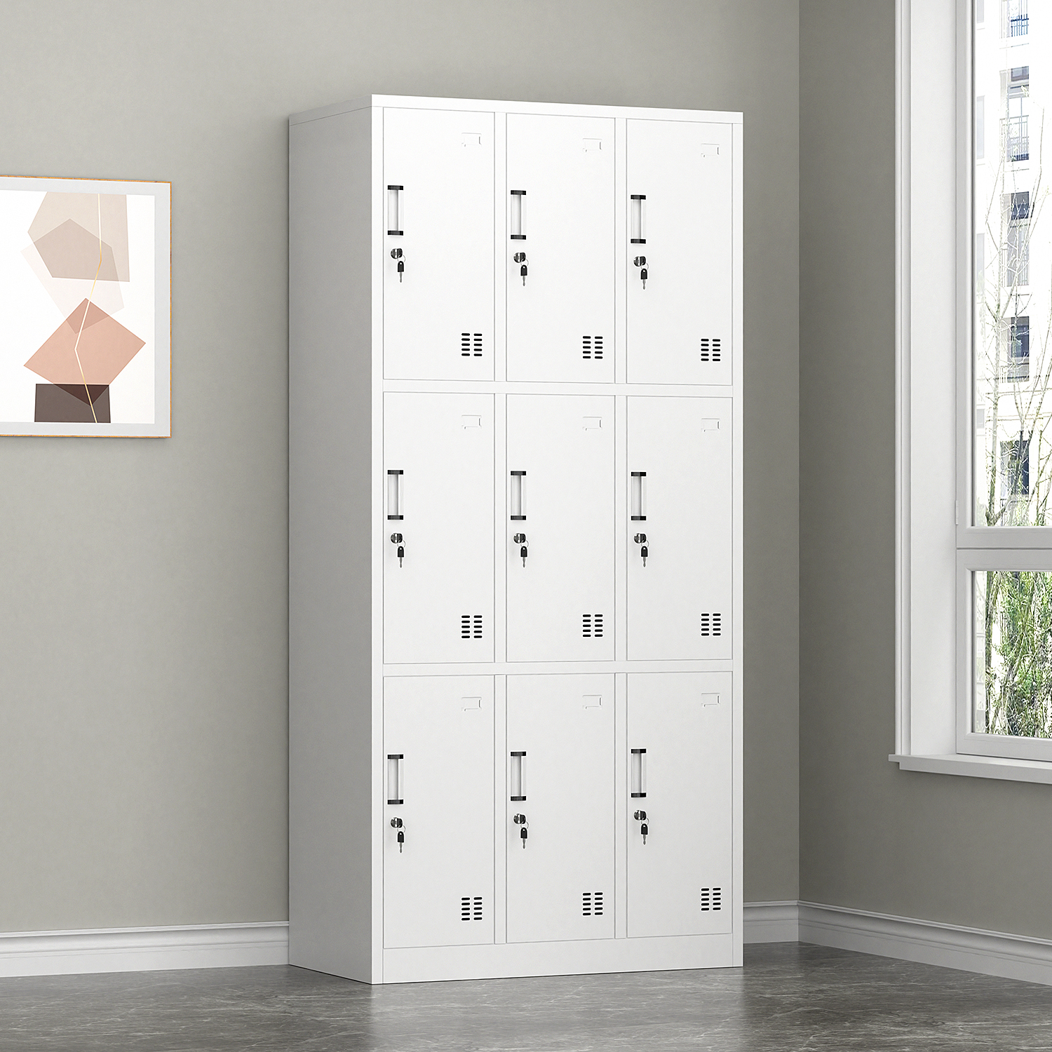 Steel nine iron cupboard locker - Taobao