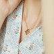 <Man Haixing Mang> Salman Original Design Blue Topaz Necklace Silver Gold 도금 간단한 복고풍 펜던트 선물 <Man Haixing Mang> Salman Original Design Blue Topaz Necklace Silver Gold 도금 간단한 복고풍 펜던트 선물