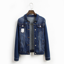 Denim coat womens short autumn Korean denim slim bf slim student short coat new Joker jacket