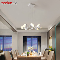 Simple modern LED chandelier dining hall lamp creative personality living room lamp designer Nordic dining room bar T FS027