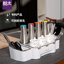 Cool too kitchen seasoning box combination household set Salt sugar seasoning oil bottle storage rack Table seasoning shelf