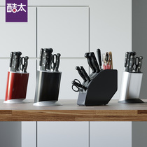 Cool too kitchen knife holder Tool storage shelf countertop vertical knife holder multi-functional household kitchen knife drain rack